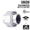 B & K STZ Industries 1/2 in. FIP each X 1/2 in. D FIP Galvanized Malleable Iron Union 311UPU-12 - alternate 4